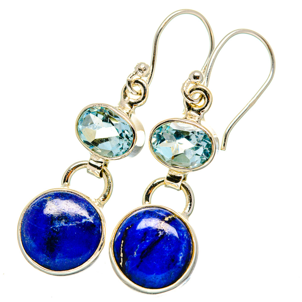 Lapis Lazuli Earrings handcrafted by Anasilvercos - EARR421302