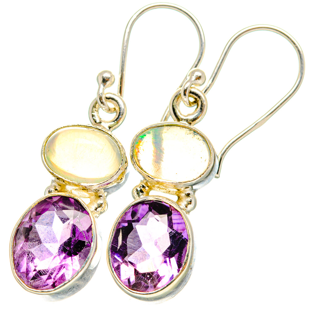 Amethyst Earrings handcrafted by Anasilvercos - EARR421304