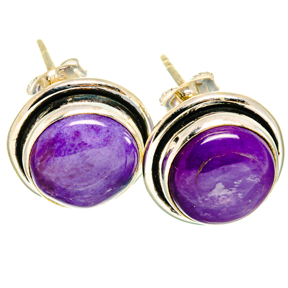 Charoite Earrings handcrafted by Anasilvercos - EARR421308