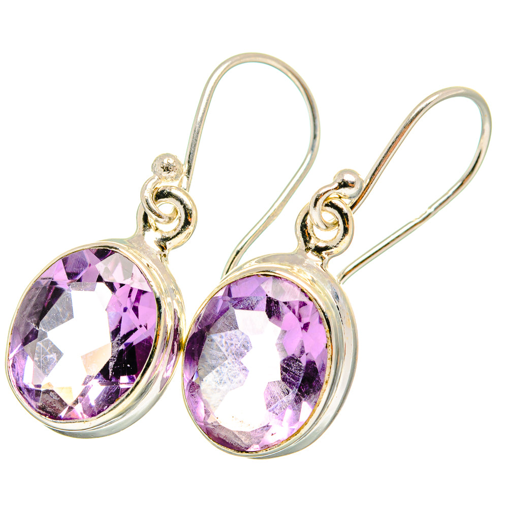 Amethyst Earrings handcrafted by Anasilvercos - EARR421315