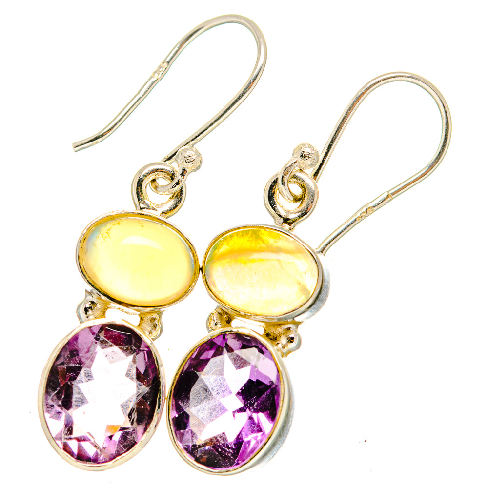 Amethyst Earrings handcrafted by Anasilvercos - EARR421336