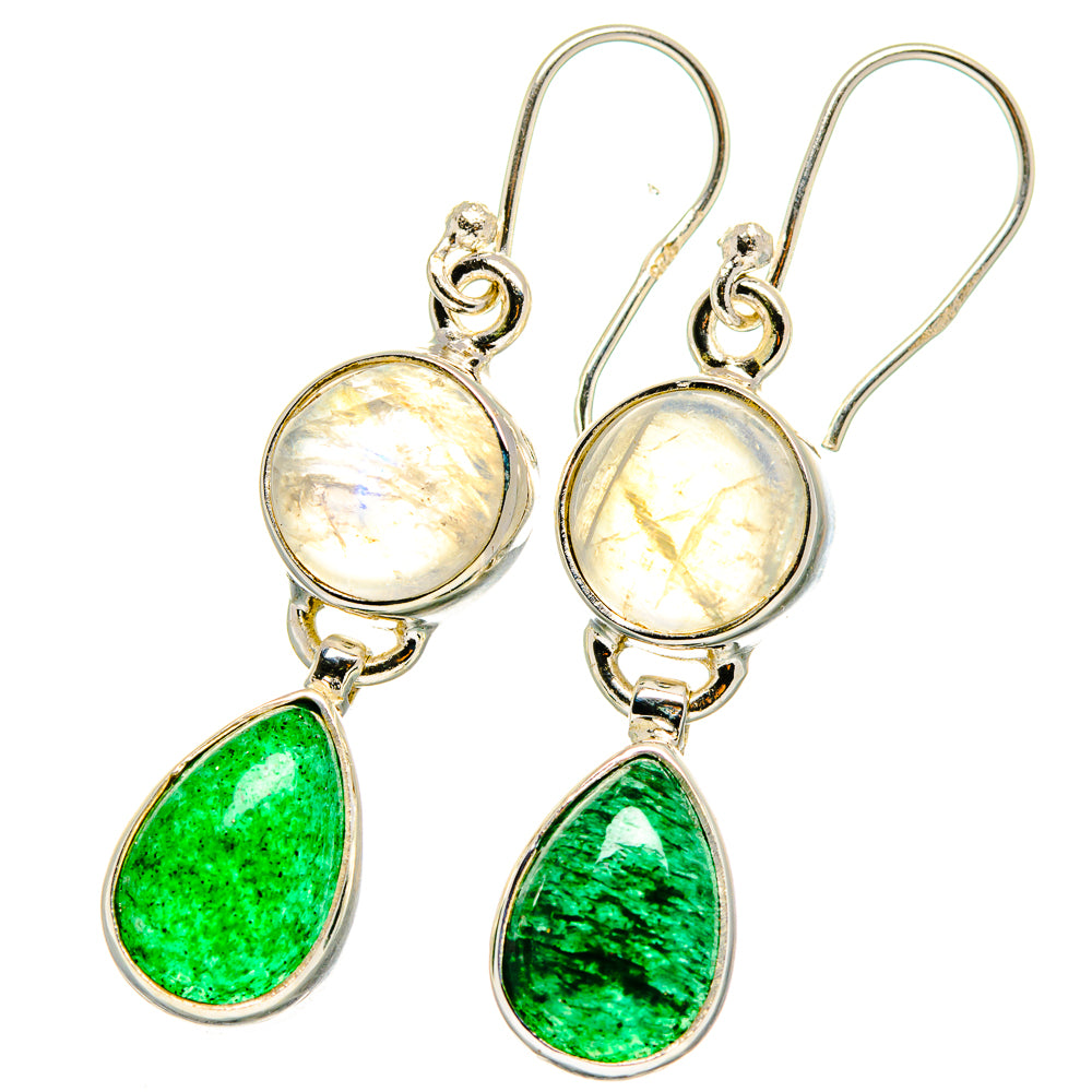 Green Aventurine Earrings handcrafted by Anasilvercos - EARR421340