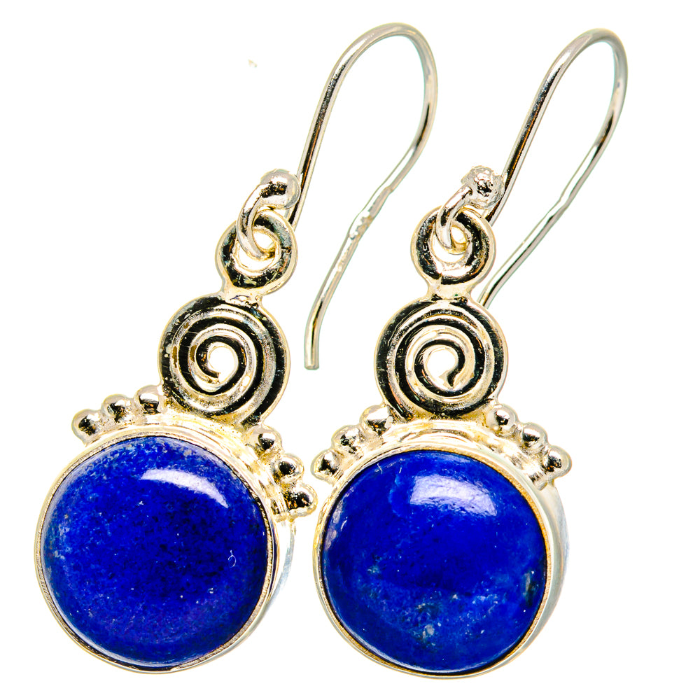 Lapis Lazuli Earrings handcrafted by Anasilvercos - EARR421346
