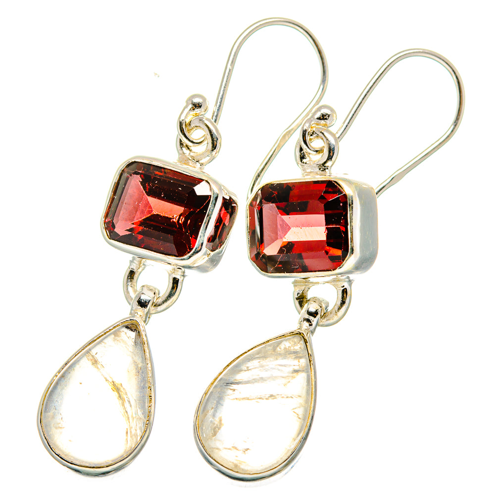 Rainbow Moonstone Earrings handcrafted by Anasilvercos - EARR421348
