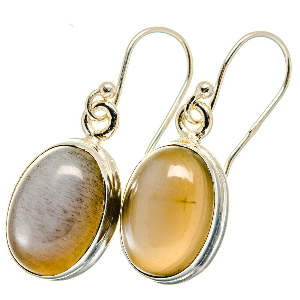 Moonstone Earrings handcrafted by Anasilvercos - EARR421355