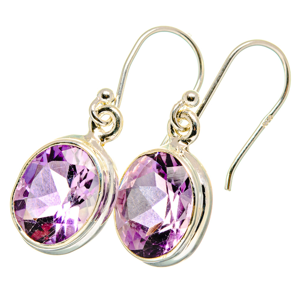Amethyst Earrings handcrafted by Anasilvercos - EARR421358