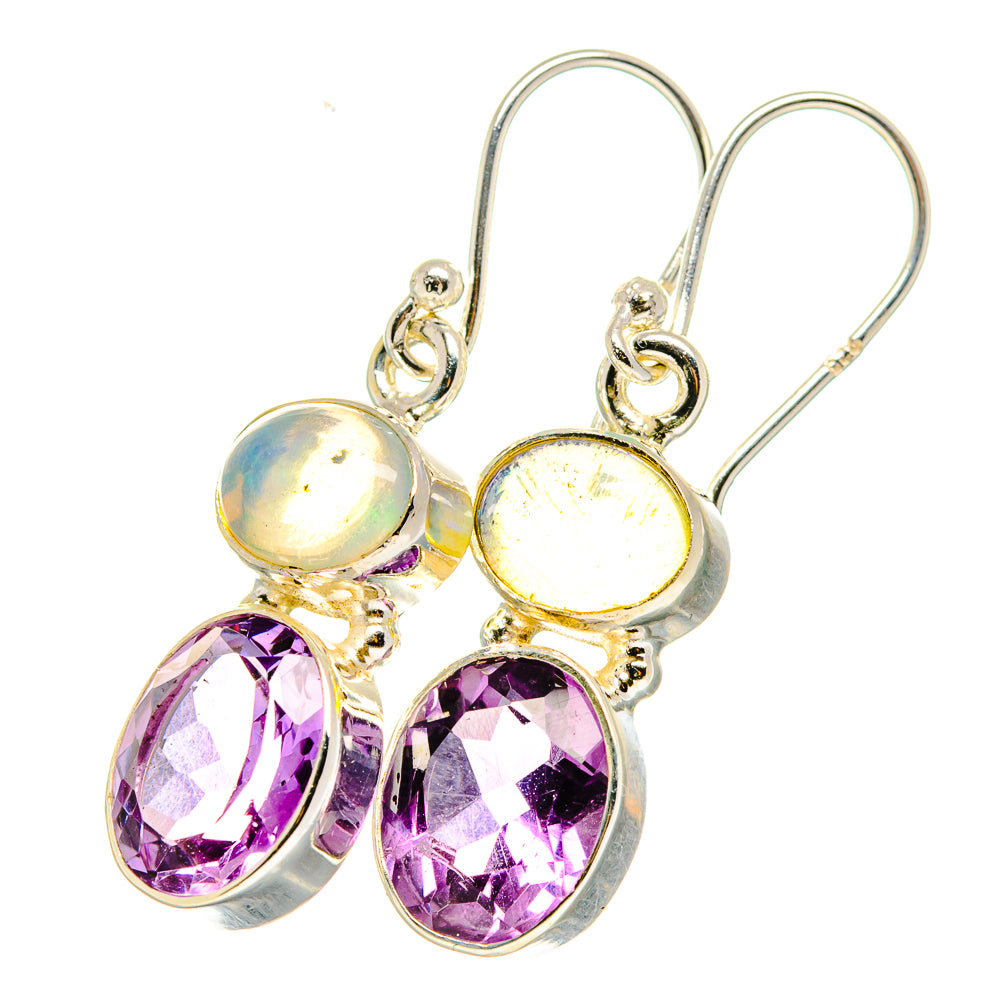 Amethyst Earrings handcrafted by Anasilvercos - EARR421375
