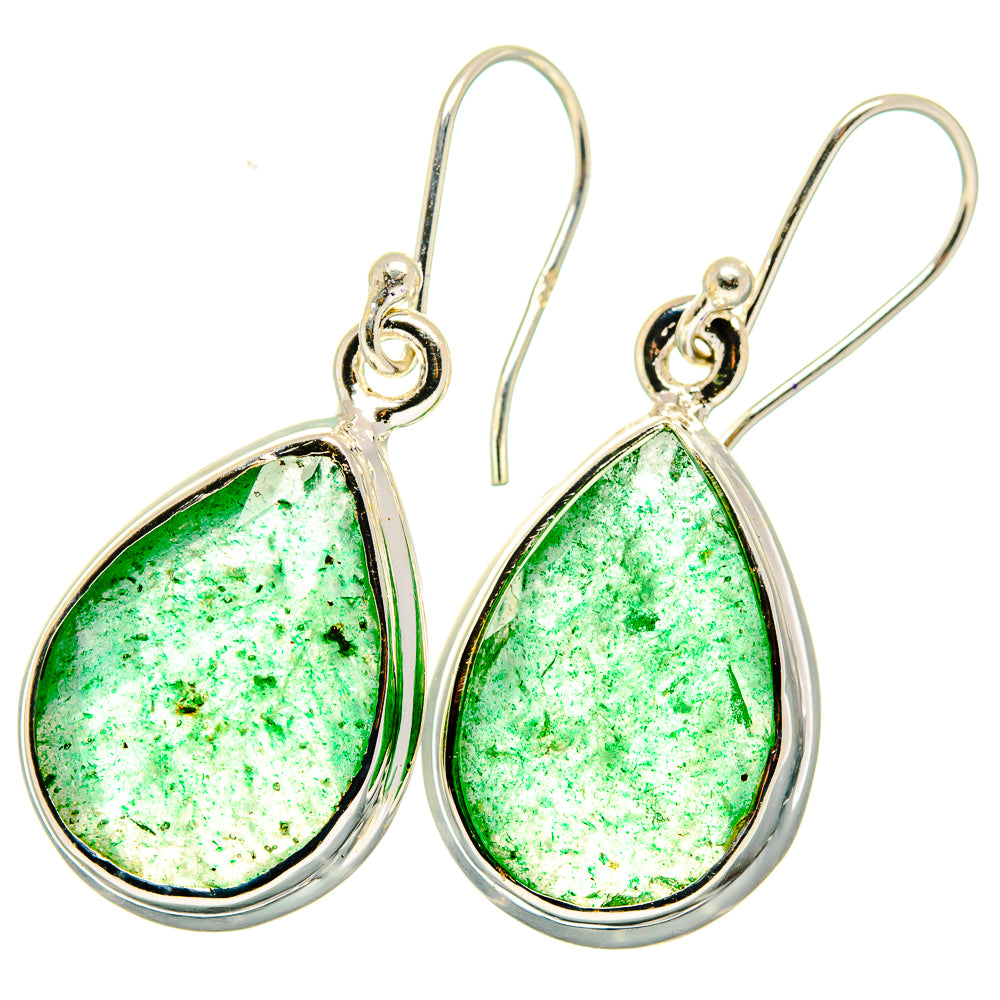 Green Aventurine Earrings handcrafted by Anasilvercos - EARR421385