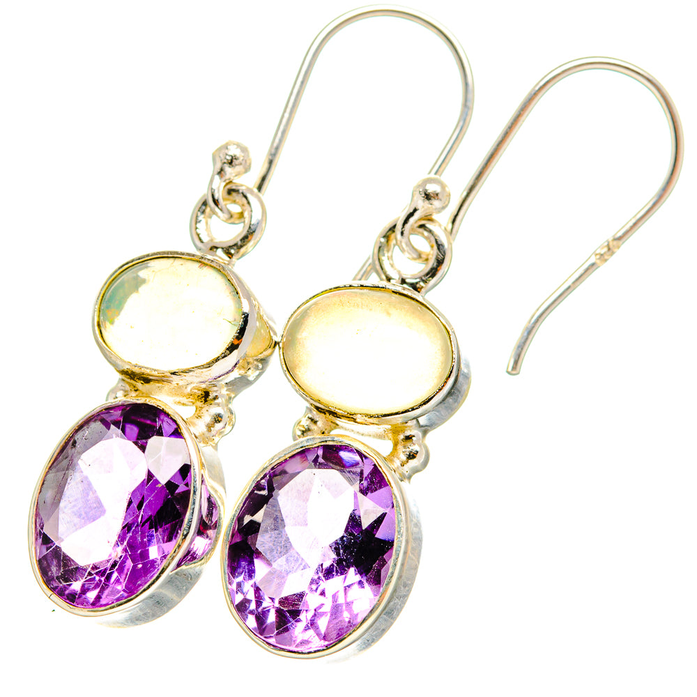 Amethyst Earrings handcrafted by Anasilvercos - EARR421389