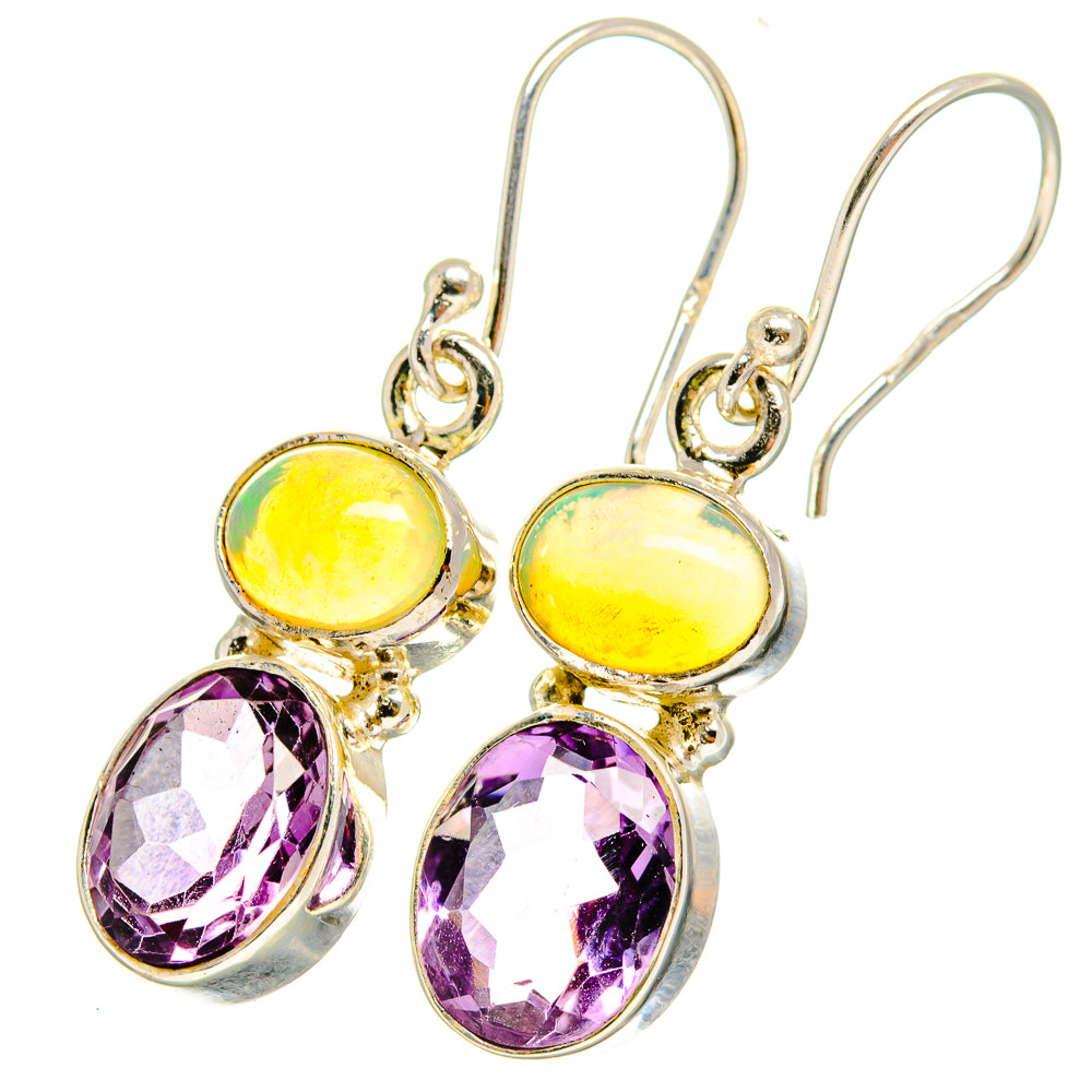 Amethyst Earrings handcrafted by Anasilvercos - EARR421399