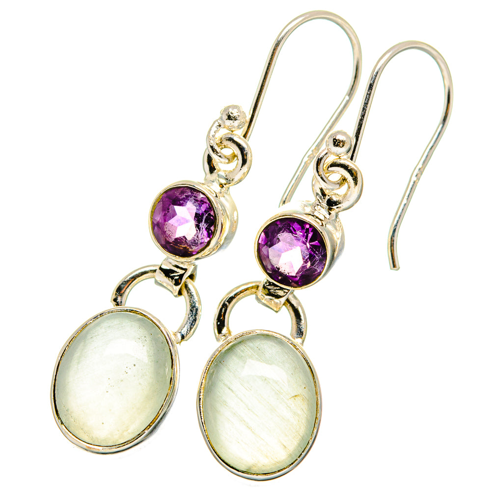 Prehnite Earrings handcrafted by Anasilvercos - EARR421421