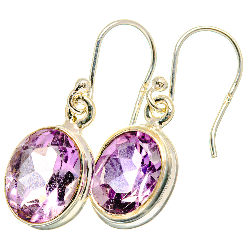 Amethyst Earrings handcrafted by Anasilvercos - EARR421422