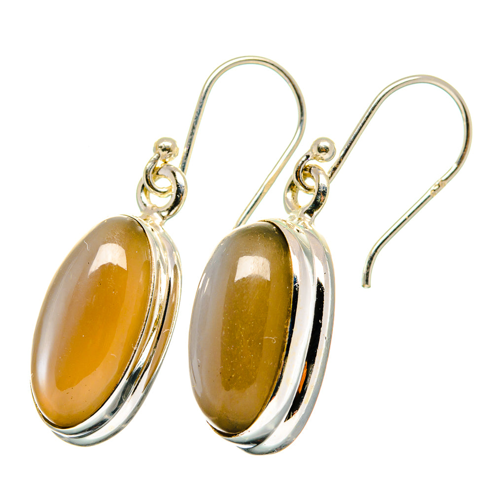 Moonstone Earrings handcrafted by Anasilvercos - EARR421428