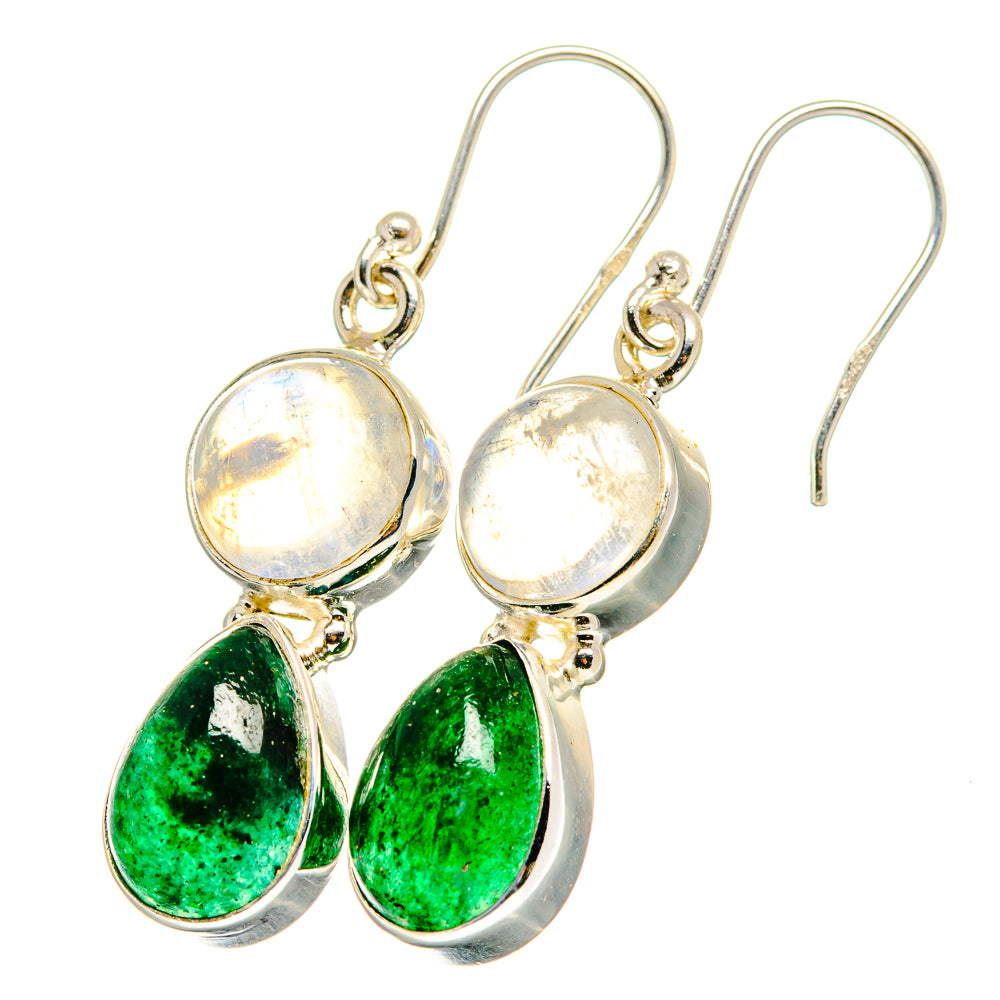 Green Aventurine Earrings handcrafted by Anasilvercos - EARR421452