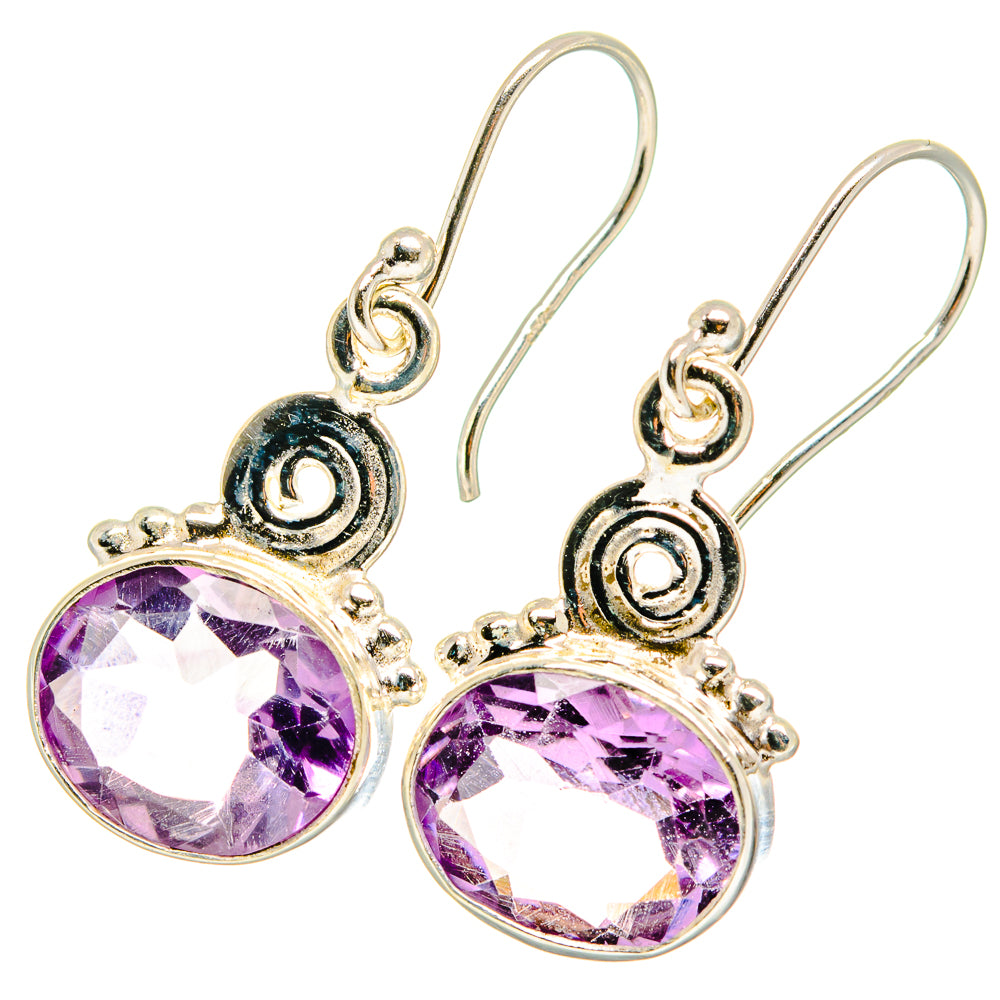 Amethyst Earrings handcrafted by Anasilvercos - EARR421467