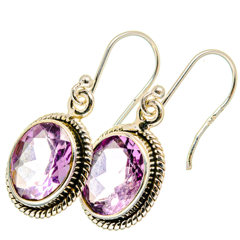 Amethyst Earrings handcrafted by Anasilvercos - EARR421471