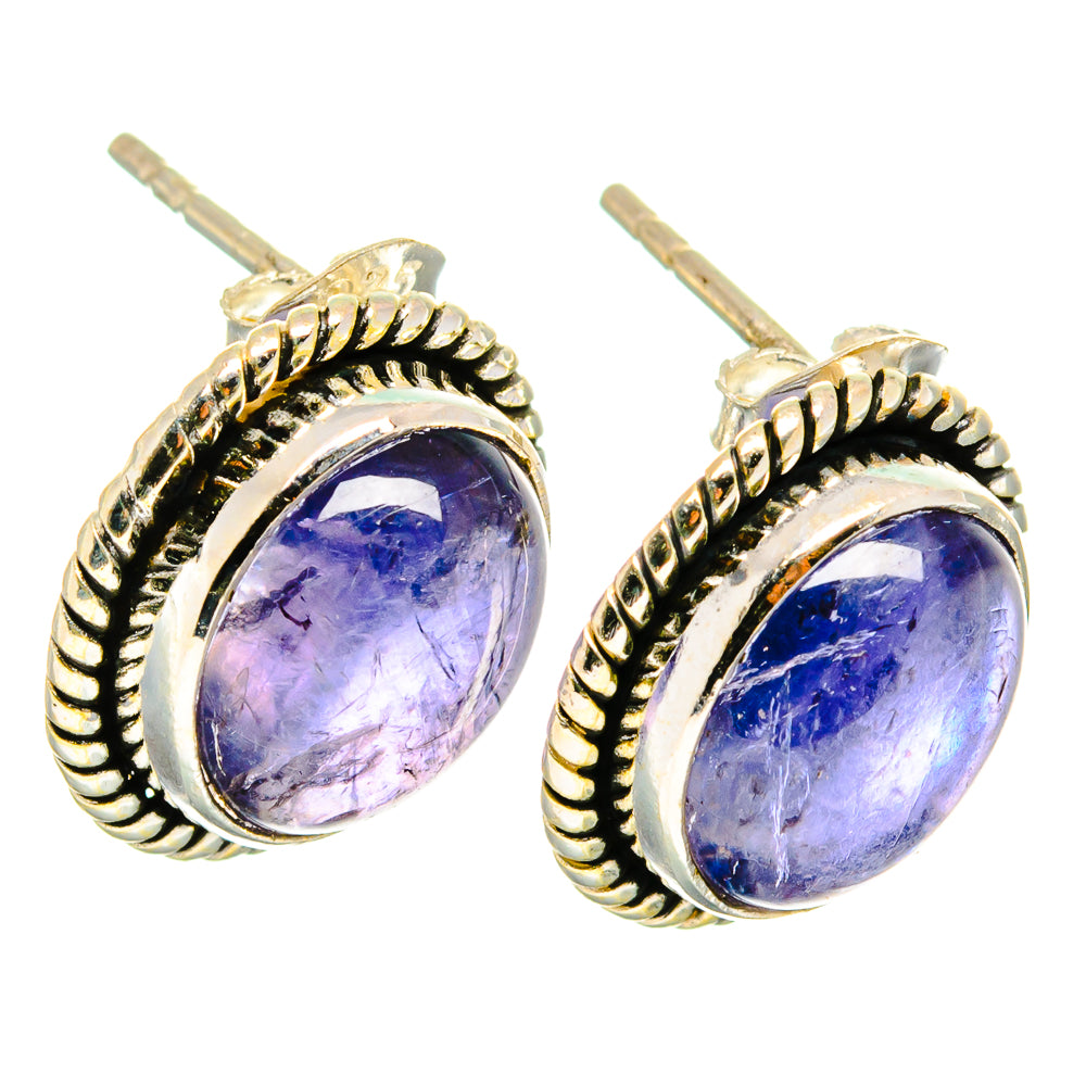 Tanzanite Earrings handcrafted by Anasilvercos - EARR421475