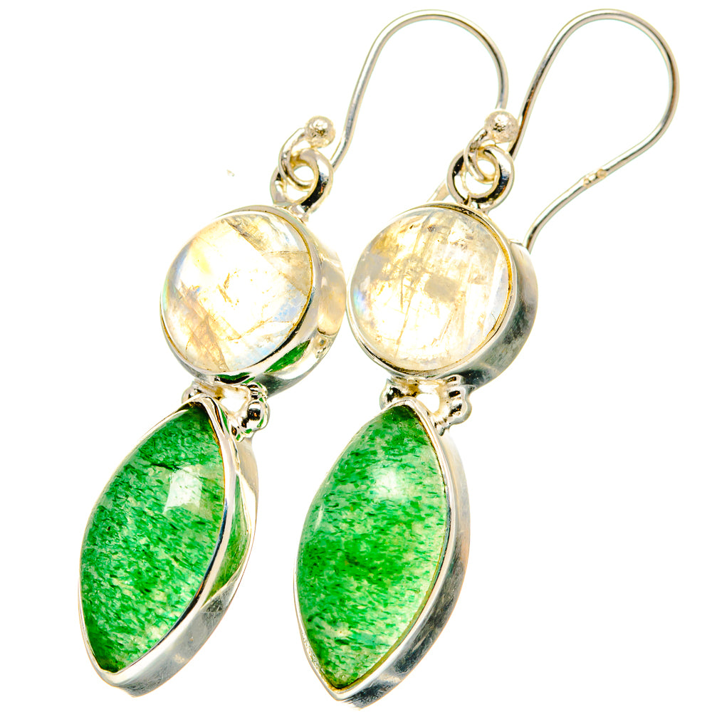 Green Aventurine Earrings handcrafted by Anasilvercos - EARR421485