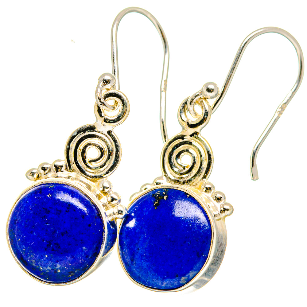 Lapis Lazuli Earrings handcrafted by Anasilvercos - EARR421486