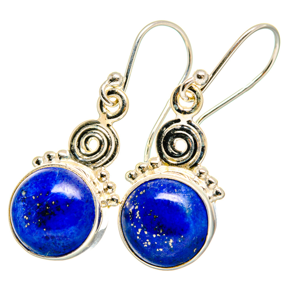 Lapis Lazuli Earrings handcrafted by Anasilvercos - EARR421500
