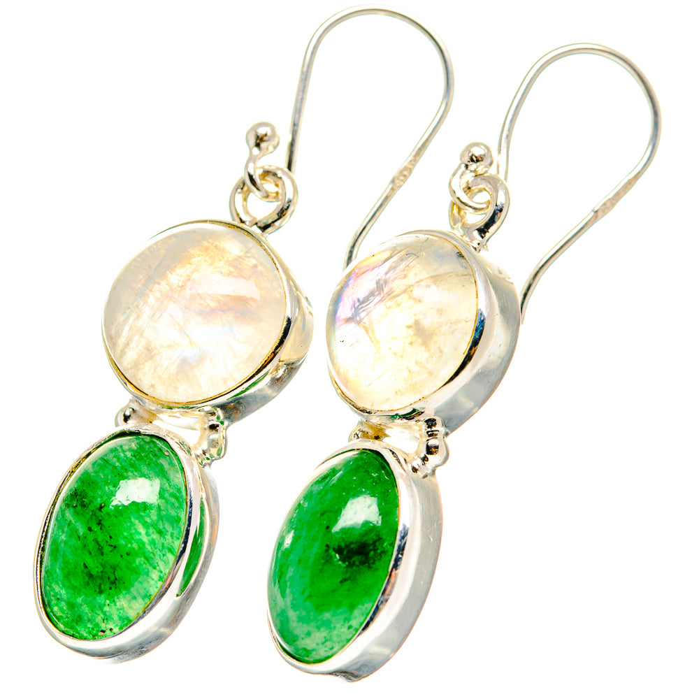 Green Aventurine Earrings handcrafted by Anasilvercos - EARR421512