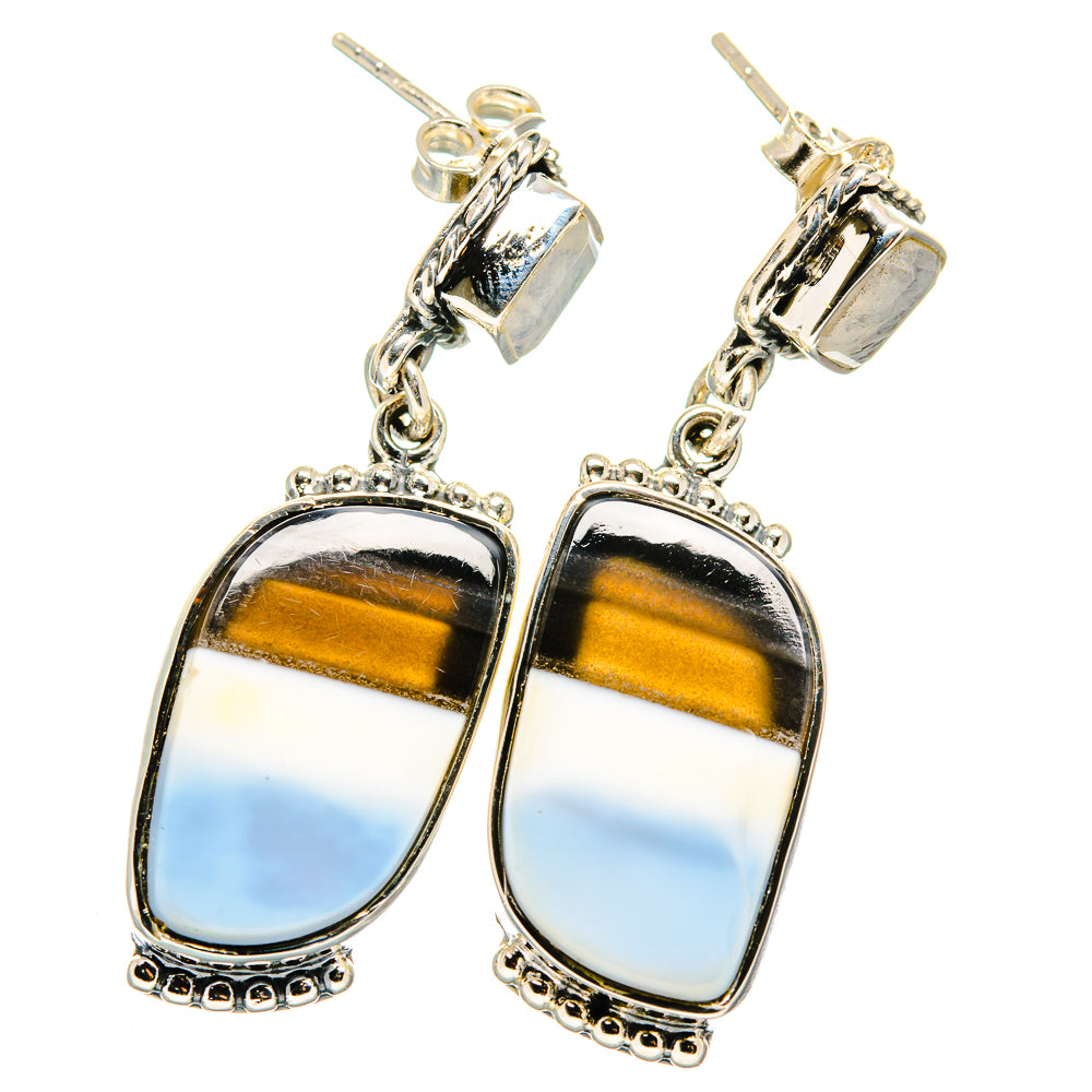 Owyhee Opal Earrings handcrafted by Anasilvercos - EARR421521