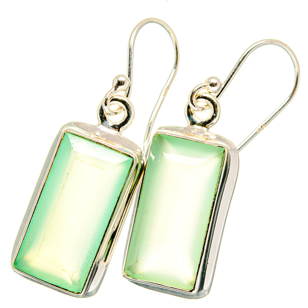Prehnite Earrings handcrafted by Anasilvercos - EARR421525