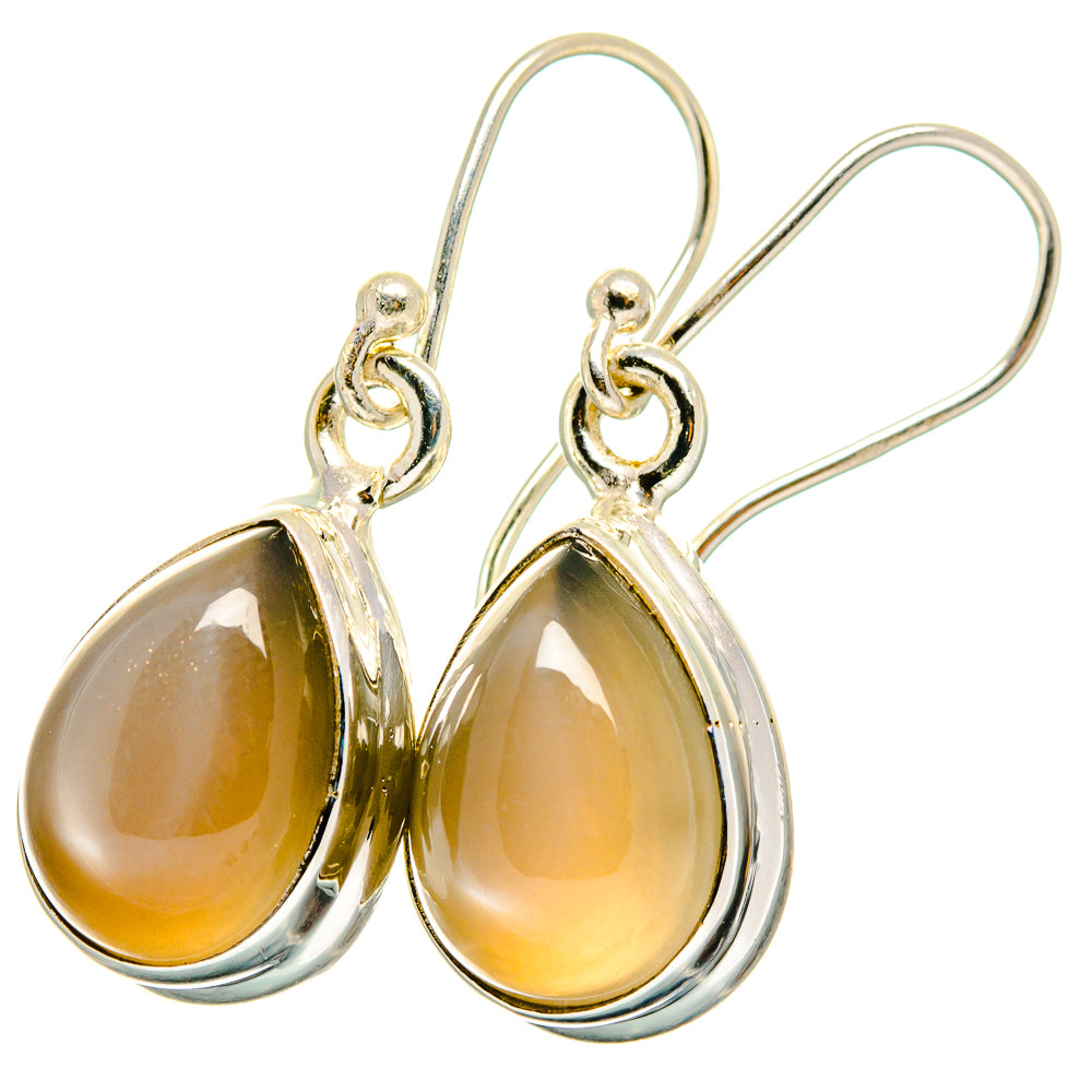 Moonstone Earrings handcrafted by Anasilvercos - EARR421527