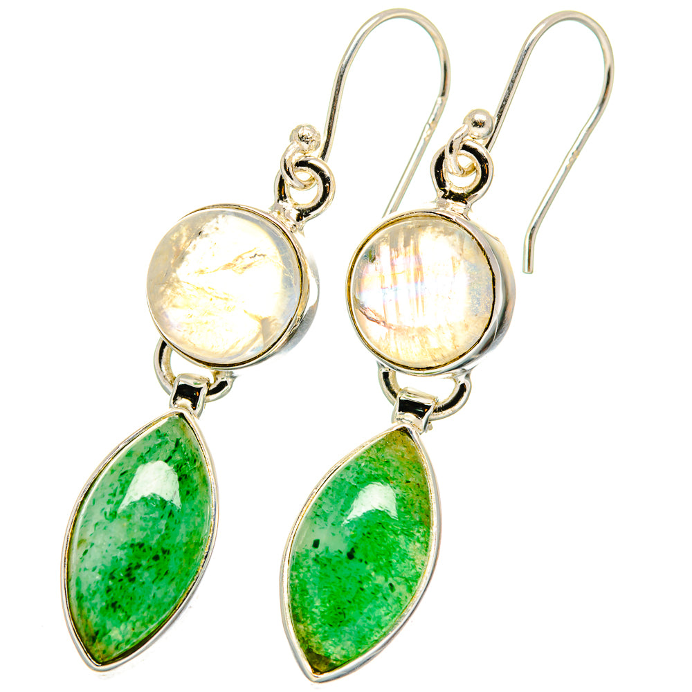 Green Aventurine Earrings handcrafted by Anasilvercos - EARR421537