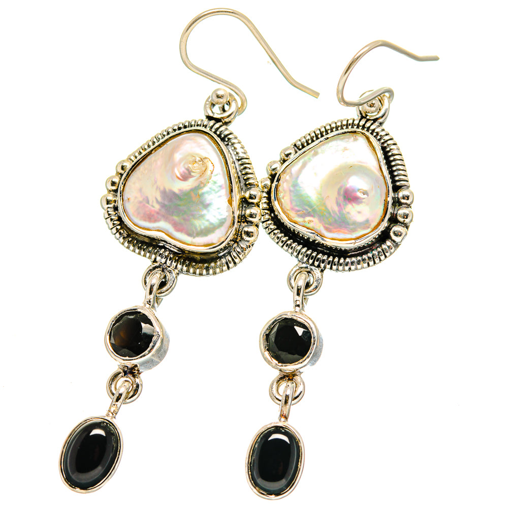 Mother Of Pearl Earrings handcrafted by Anasilvercos - EARR421539