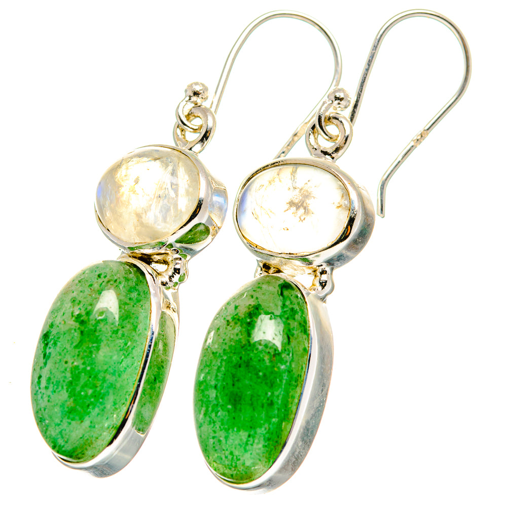 Green Aventurine Earrings handcrafted by Anasilvercos - EARR421544
