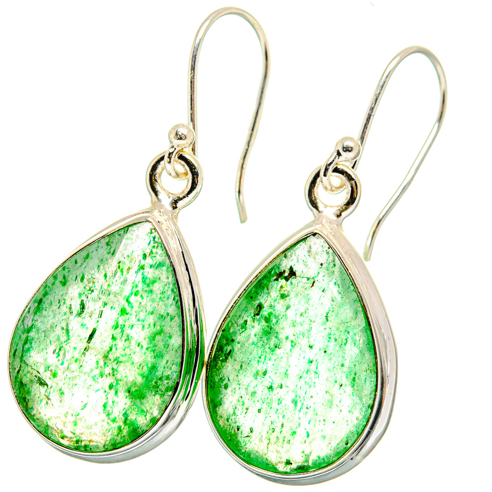 Green Aventurine Earrings handcrafted by Anasilvercos - EARR421550