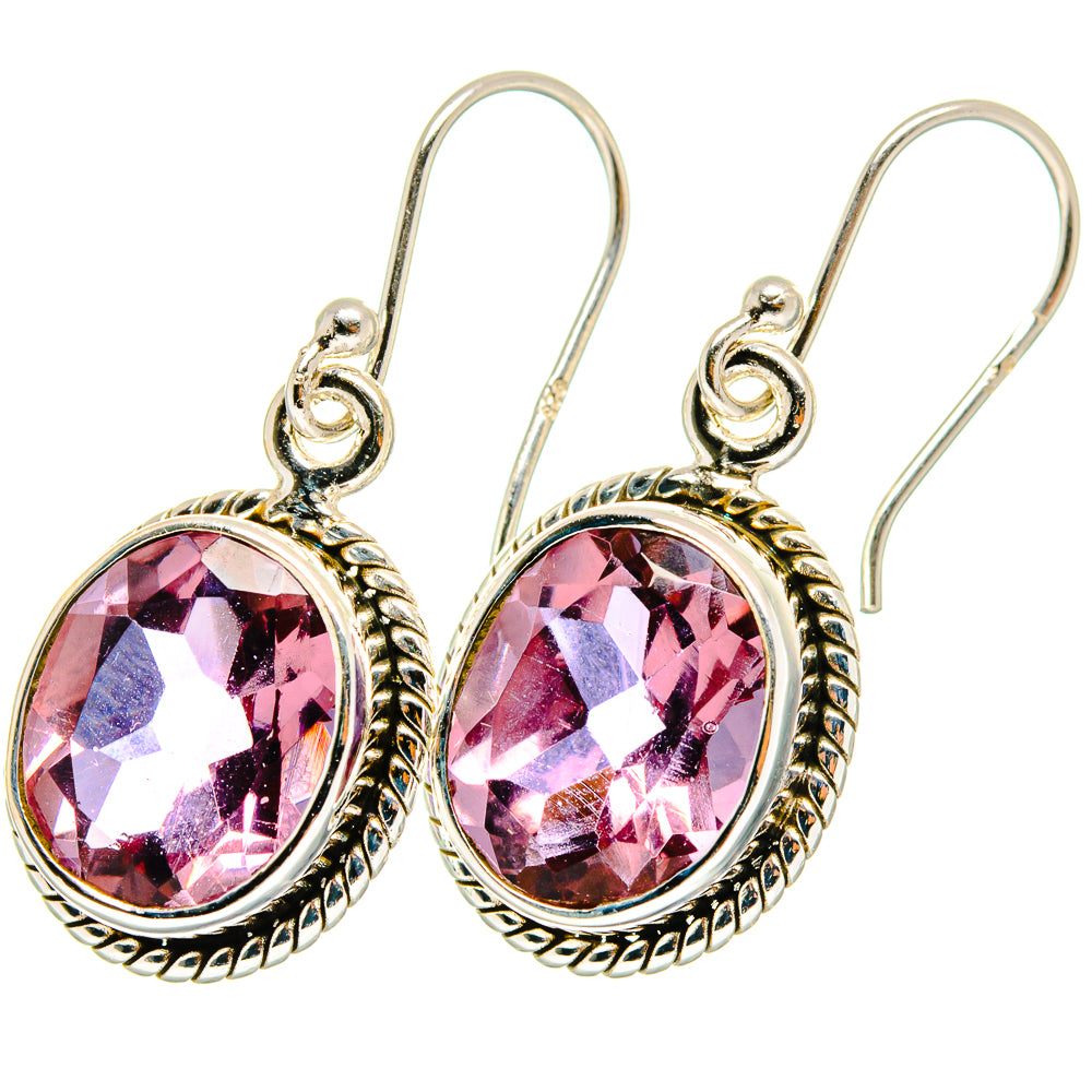 Color Change Alexandrite Earrings handcrafted by Anasilvercos - EARR421576