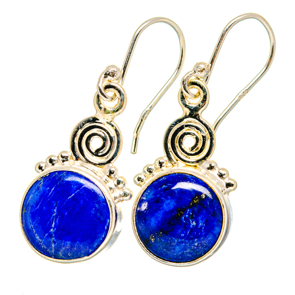 Lapis Lazuli Earrings handcrafted by Anasilvercos - EARR421597
