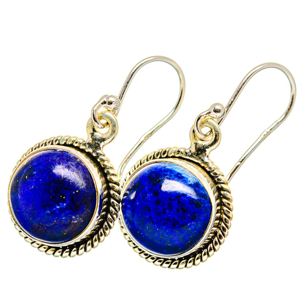 Lapis Lazuli Earrings handcrafted by Anasilvercos - EARR421606