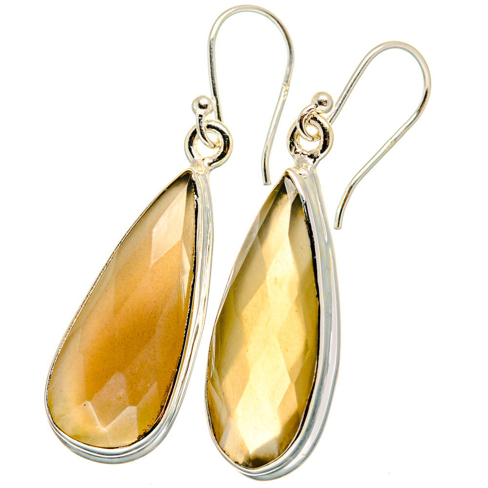 Moonstone Earrings handcrafted by Anasilvercos - EARR421629