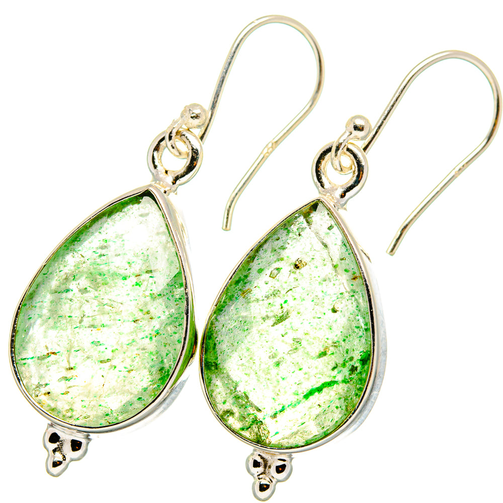 Green Aventurine Earrings handcrafted by Anasilvercos - EARR421633