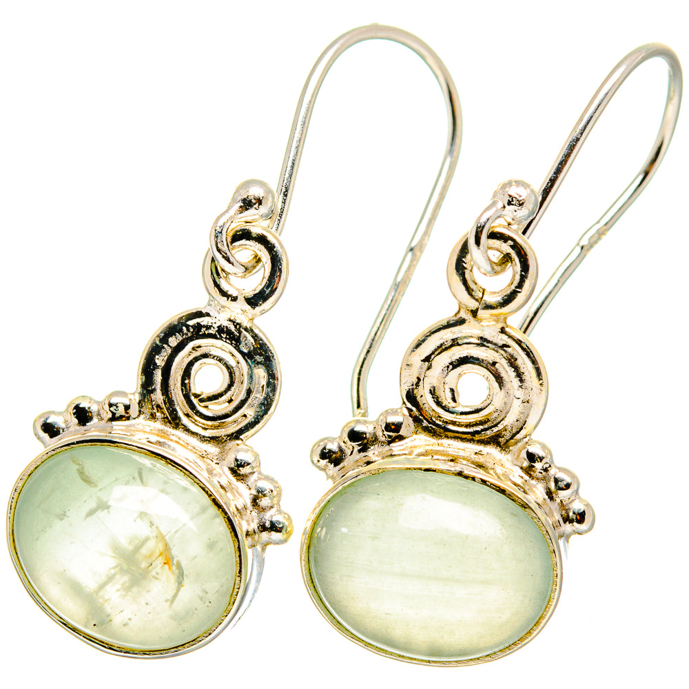 Prehnite Earrings handcrafted by Anasilvercos - EARR421636 - Photo 2