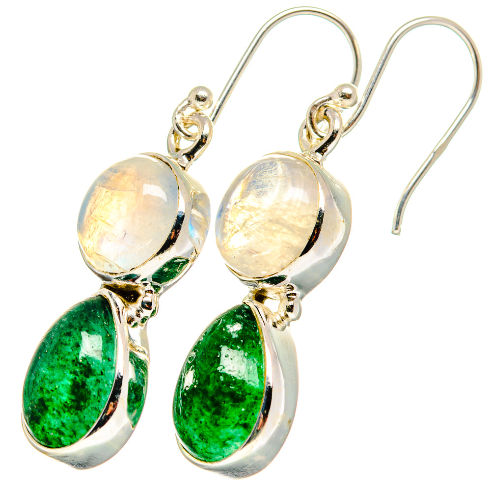 Green Aventurine Earrings handcrafted by Anasilvercos - EARR421646