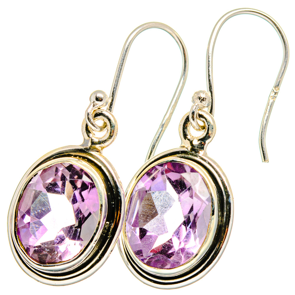 Amethyst Earrings handcrafted by Anasilvercos - EARR421653