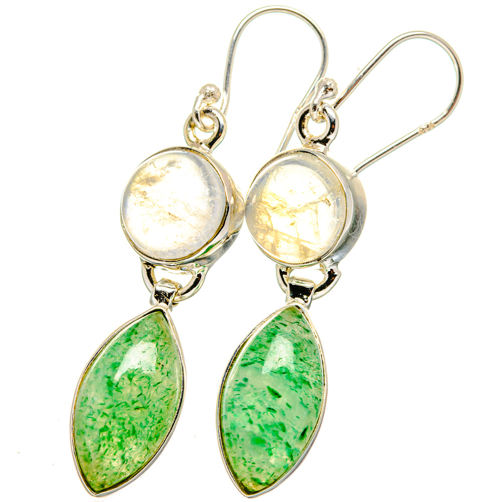 Green Aventurine Earrings handcrafted by Anasilvercos - EARR421655