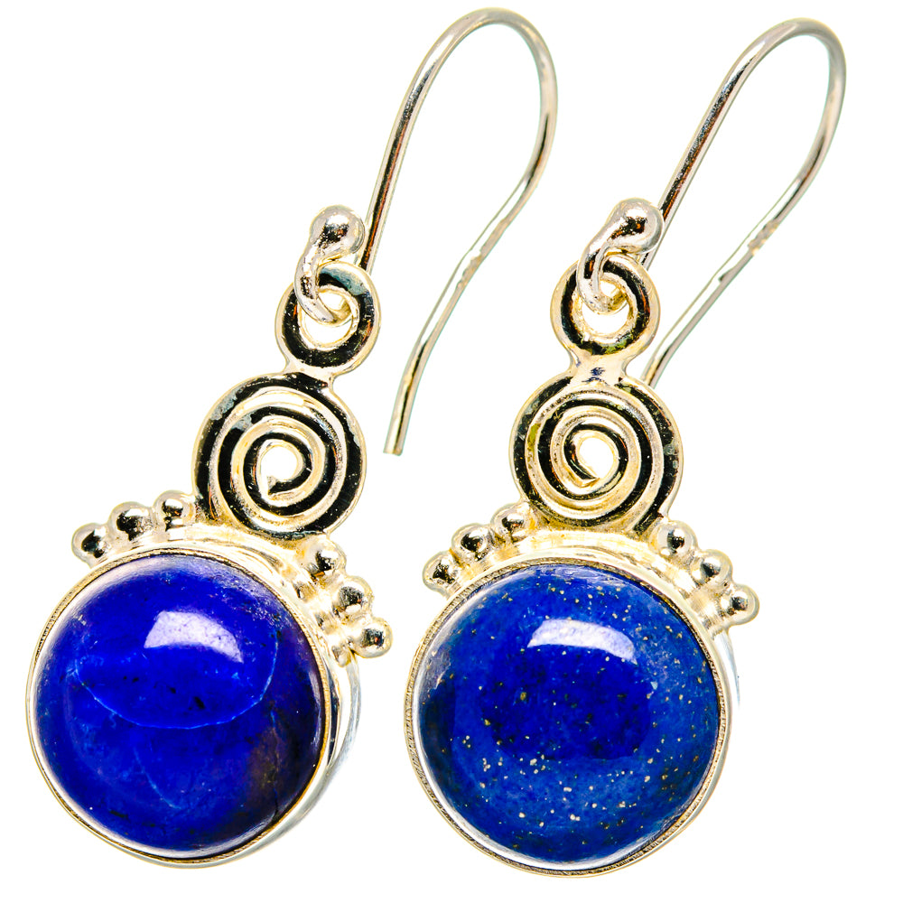 Lapis Lazuli Earrings handcrafted by Anasilvercos - EARR421662