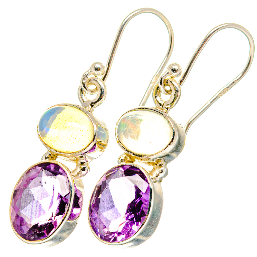 Amethyst Earrings handcrafted by Anasilvercos - EARR421673