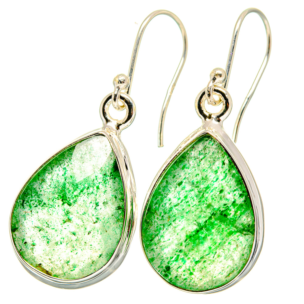 Green Aventurine Earrings handcrafted by Anasilvercos - EARR421676