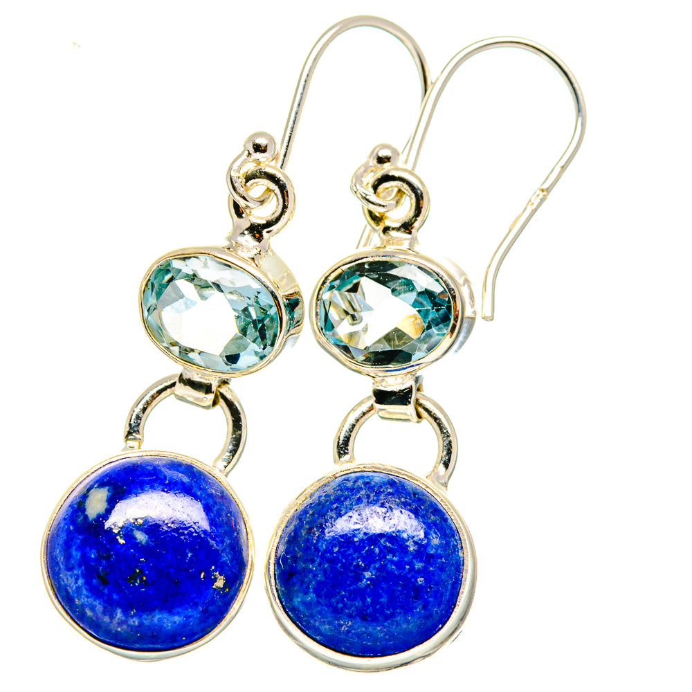 Lapis Lazuli Earrings handcrafted by Anasilvercos - EARR421686