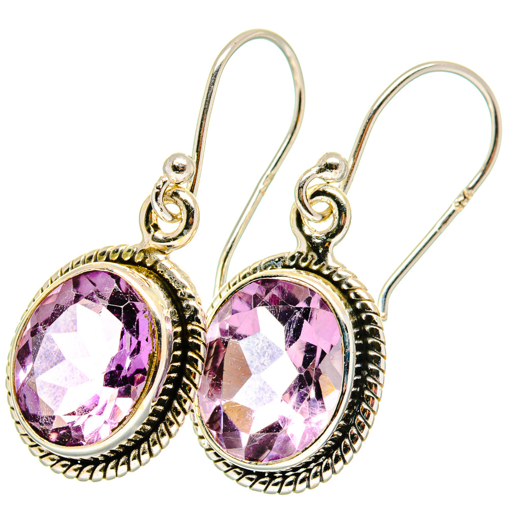 Amethyst Earrings handcrafted by Anasilvercos - EARR421689