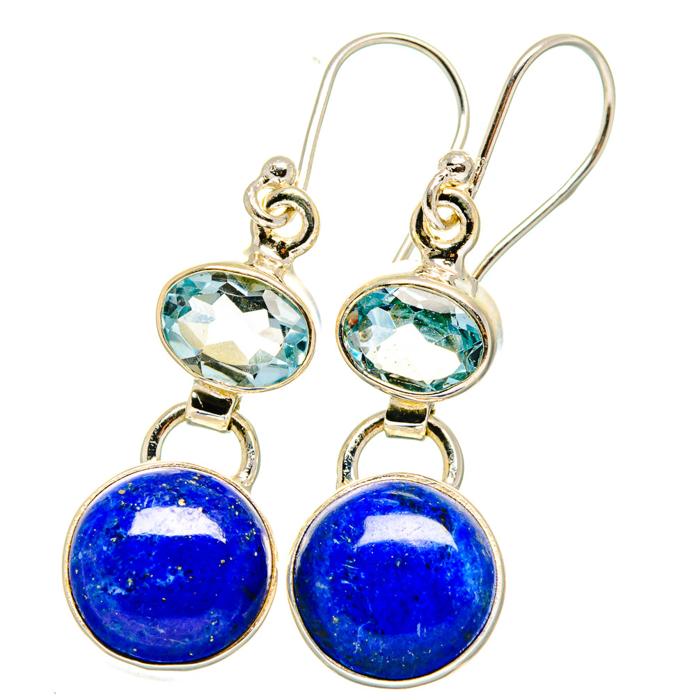 Lapis Lazuli Earrings handcrafted by Anasilvercos - EARR421691