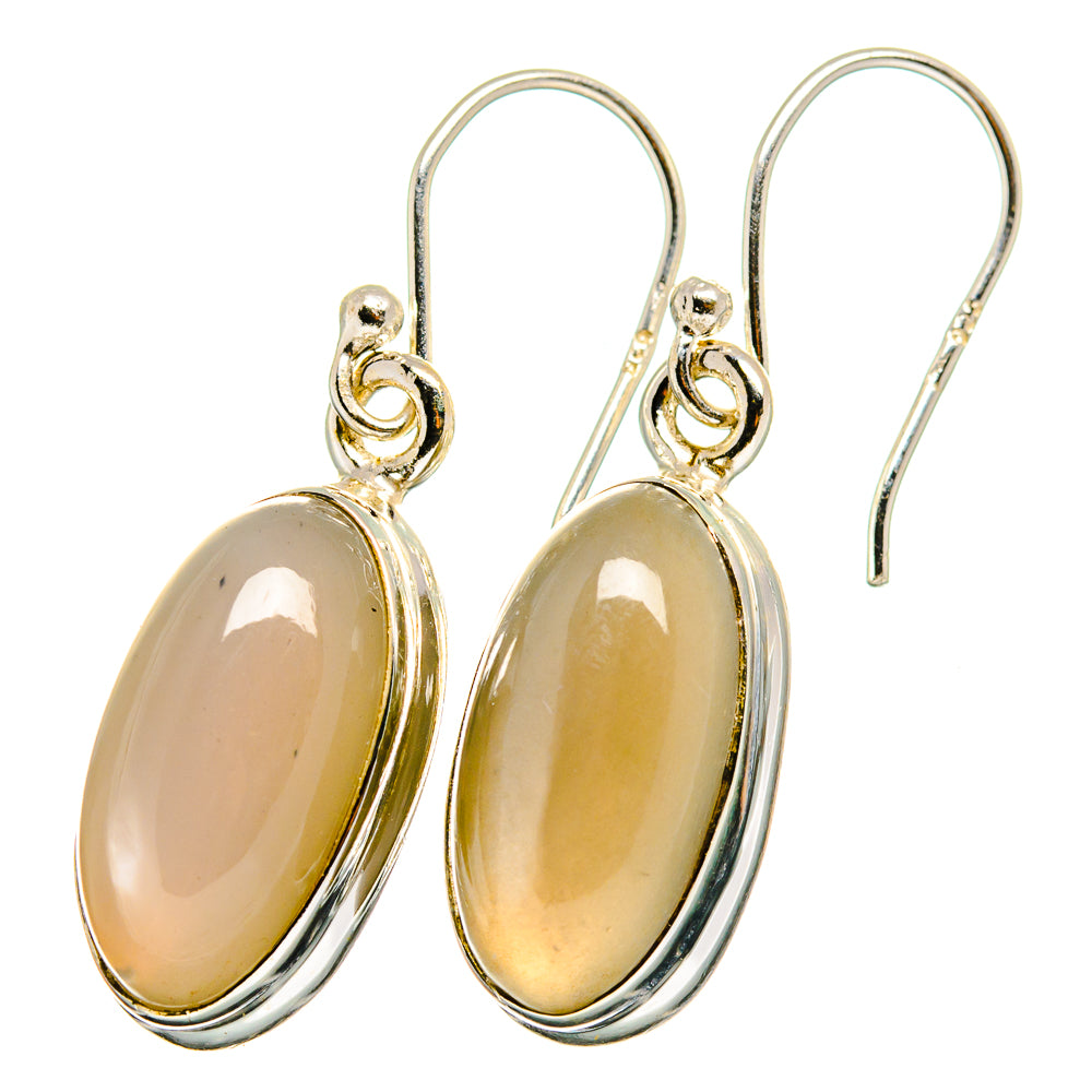Moonstone Earrings handcrafted by Anasilvercos - EARR421705