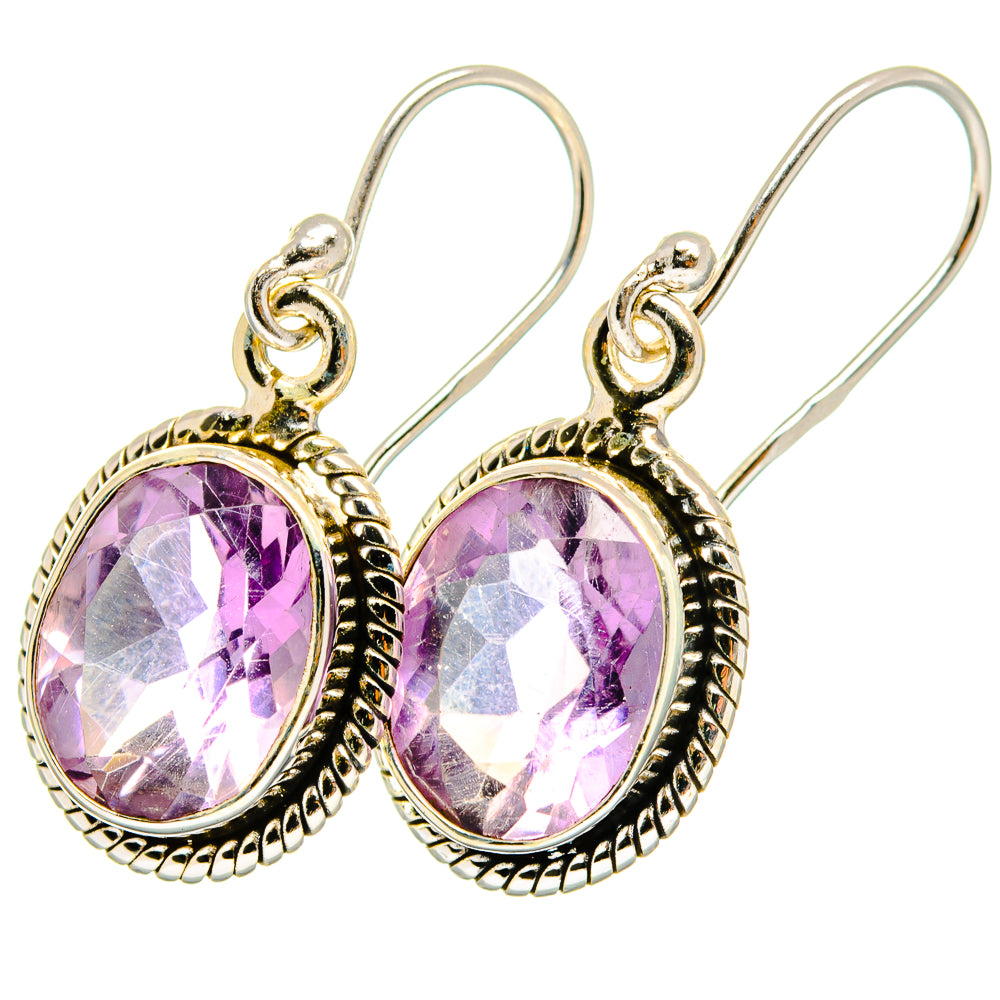 Amethyst Earrings handcrafted by Anasilvercos - EARR421725