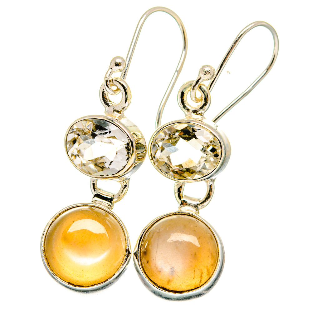 Moonstone Earrings handcrafted by Anasilvercos - EARR421729